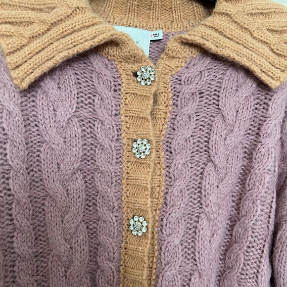Lush Lavender  Cropped Sweater - Vici Dolls - Size M - Picture 1 of 4